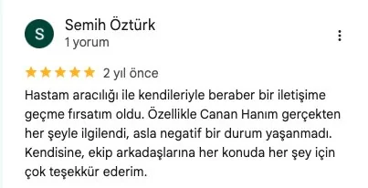 Müşteri yorum ekranı – 4D Erkek Kaş Tasarımı İstanbul
